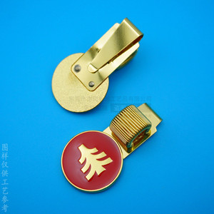 Porte-stylo à ressort métallique personnalisé 45 mm en alliage de zinc peint avec logo gravé pour papeterie et cadeaux promotionnels - Product Image 3