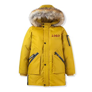 Veste d'hiver matelassée à capuche longue imperméable pour bébé garçon, nouvelle collection - Product Image 1