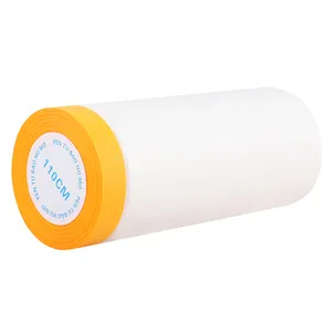 Factory Direct Sale Free Sample Pre Taped Masking Film Plastic Covering For Automotive Paint Auto Painting