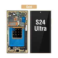 Pantalla AMOLED OEM de 6.78 Pulgadas para Samsung Galaxy S24 Ultra con Soporte FRMA, Repuesto para Reparación de Huellas Dactilares, Solución para Pantallas Rotas