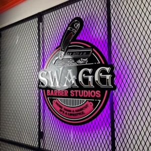 Creare insegne on-line 3d acrilico specchio segni di finitura Led Logo Business Custom Uv Design segnaletica grande targa - Product Image 6