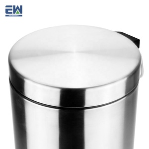 residuos bin Fabricación de exportación <span class=keywords><strong>a</strong></span> Europa pedal de pie presionando tipo salón uso pequeño bote de basura de acero - Product Image 5