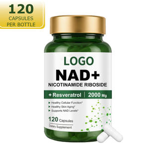 Capsules de supplément NAD 1500mg en gros, marque privée OEM, avec Resvératrol et Quercétine Phytosome pour un vieillissement sain et la longévité - Product Image 1