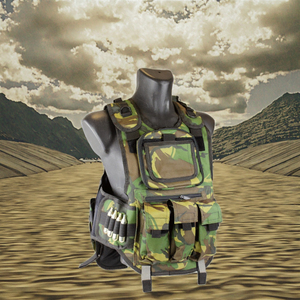 Chaleco Deportivo de Paintball, Camuflaje, Múltiples Bolsillos, Sistema Molle, Poliéster 600D - Product Image 3