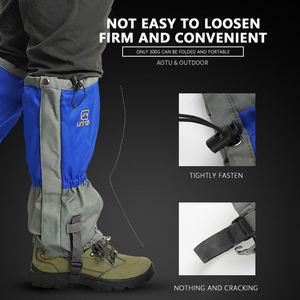 Randonnée en plein air Course à pied Alpinisme All-Weather Oxford 600D Nylon Tpu Leg Gaiter Imperméable Snow <span class=keywords><strong>Cover</strong></span> pour Hommes Femmes - Product Image 4
