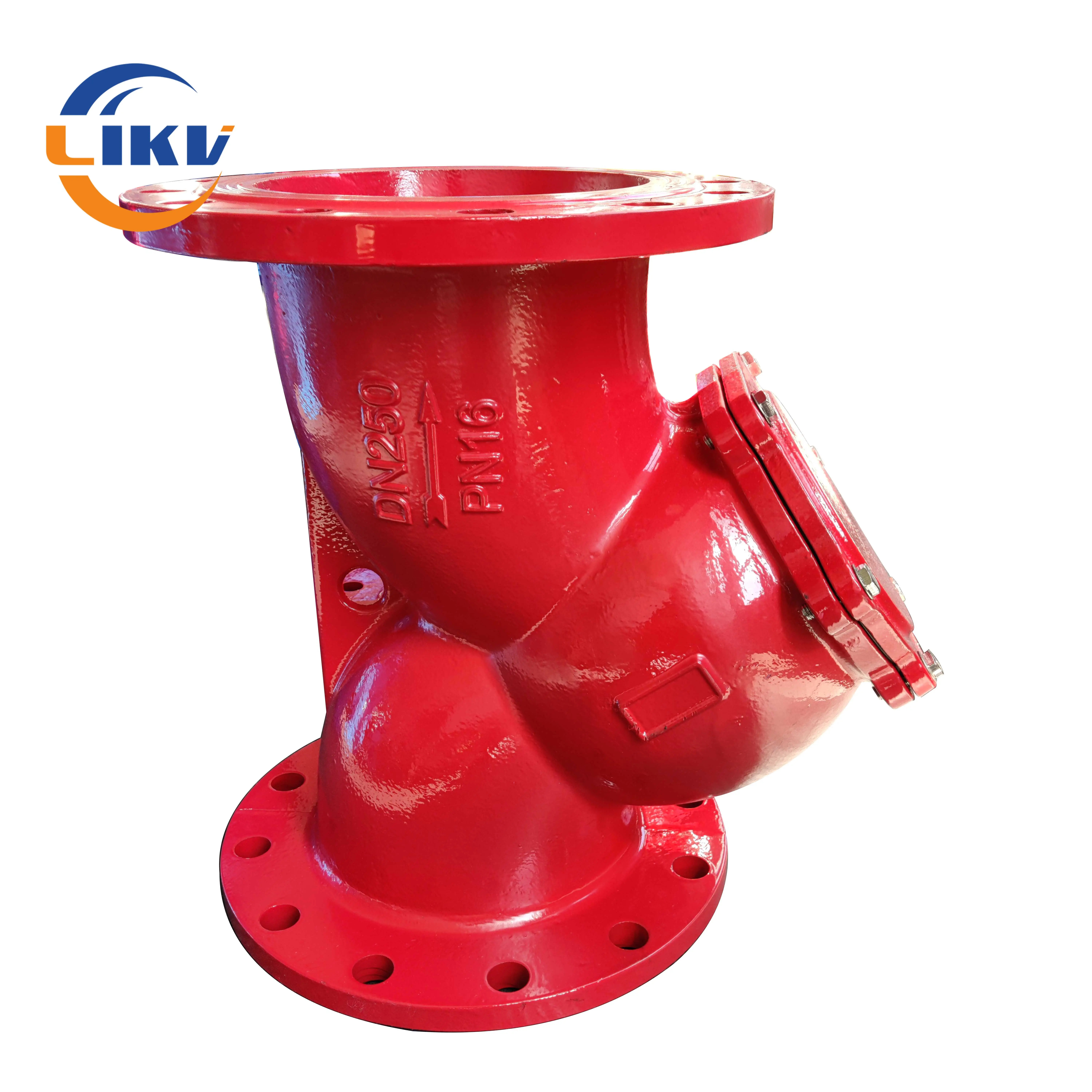 125lb/150lb Ductile Iron Y Shape Filter Strainer ASME Flange Standard with Perforated Tube