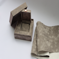 Tissu en nylon durable de velours de pile courte de polyester pour la boîte d'emballage