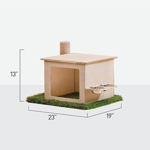 <span class=keywords><strong>คอนโด</strong></span>แมวทำจากไม้สอง<span class=keywords><strong>ชั้น</strong></span>สำหรับใช้ในบ้านพร้อมเสาข่วนเฟอร์นิเจอร์สัตว์เลี้ยงสำหรับแมว - Product Image 6