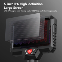 Endoscope industriel numérique S20 Pro à double objectif articulé 2 directions, caméra analogique directionnelle de 6 mm avec écran IPS de 5 pouces