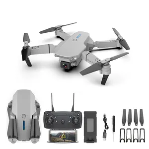 2023 E88 Pro Drone 4k Doppel kamera Vr 3D-Modus 15 Minuten Fliegende Batterie Langstrecken-Fpv Rc Faltbare Mini-Drohne