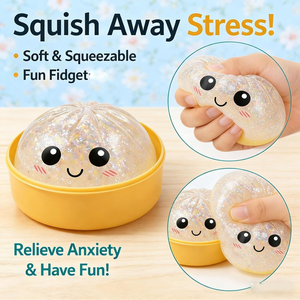 Nouveau produit : Jouet géant souple en forme de boulette, boîte mystère, jouet à presser en forme de pain vapeur, simulation pour enfants de 5 à 14 ans - Product Image 3