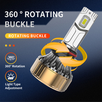 Nouvelles ampoules de phare LED R12 CSP 12V 120W 15000LM 6000K blanc pour rénovation de phares de voiture