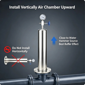 Eliminador de Impactos Tipo Pistón SS304 YQ9000X-16/25P, Dispositivo de Absorción de Sobretensiones para Sistema de Bombeo de Tuberías Contra Incendios DN50-DN450 - Product Image 4