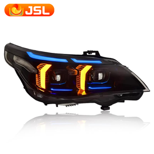 Luces de coche para <span class=keywords><strong>BMW</strong></span> E60 LED faro proyector lente 2003-2009 523i 530i Angel Eye LED faro DRL accesorios Automotrices - Product Image 3