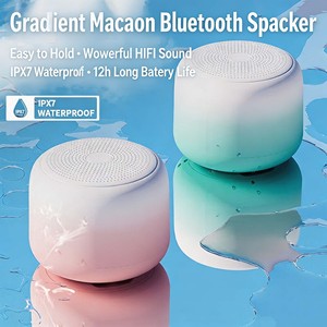 Portable IPX2 Waterproof <b>Mini</b> Bluetooth <b>Speaker</b> Gradient Macaron Color Wireless Outdoor Small <b>Speaker</b> - Product Image 4