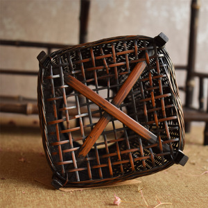 Handmade Bamboo Woven Vase Natural Craft Home Decoration Flower Basket - Product Image 4