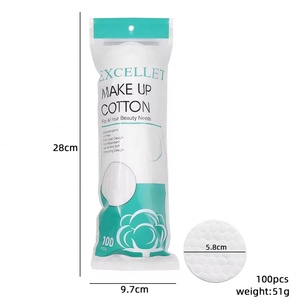 Lot de 100 cotons démaquillants doux pour le visage, lingettes nettoyantes pour le nail art et le vernis à ongles, outil cosmétique en coton - Product Image 5