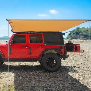 Pare-soleil de voiture OEM CE de haute qualité, doté d'un pare-soleil luxueux en tissu Oxford 420D et de tiges de support en alliage d'aluminium - Product Image 1