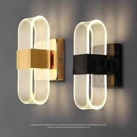 Lampe de chevet minimaliste moderne, créative, pour chambre à coucher, salon, style nordique, LED ultra-lumineuse, lumière de fond pour couloir