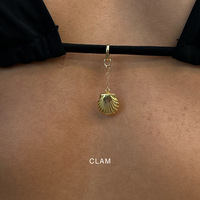 Construisez votre propre charme pour Bikini à la mode été accessoires breloques conque Puka soleil étanche or acier inoxydable femme bijoux