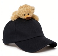 Adorable peluche super douce brodée en forme d'ours en peluche, idéale pour sacs, clés, téléphones et accessoires