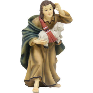 Figura de Pastor Navideño de 11 cm con Oveja para Figuras 9006935106725 - Product Image 1