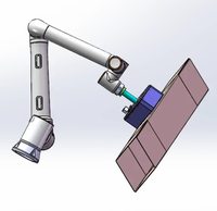 Cobot Flexible de 6 Ejes para Cajas de Cartón Corrugado, Brazo Robótico de Embalaje de Doble Brazo con Motor y Caja de Engranajes, Carga Útil de 10 KG para Fábrica