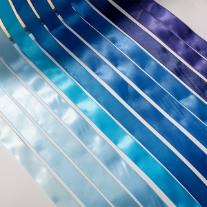 Cinta de Raso de Poliéster de Color Sólido Azul de 2CM*100Y, Rollo de Cinta de Satén de 1 Pulgada de Ancho, para Envolver Regalos y Lazos - Product Image 3