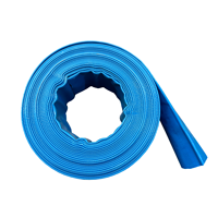 Tuyau d'irrigation plat en PVC de qualité export, tuyau de pompe à eau, 2, 3, 4, 5, 6 pouces, tuyau plat rouge pour l'irrigation