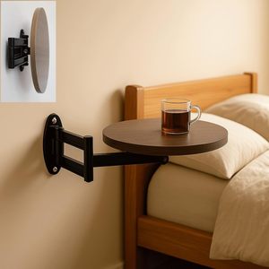 <span class=keywords><strong>Table</strong></span> pliante murale en bois à angle réglable, gain de place, pour balcon, café, canapé, rangement - Product Image 2