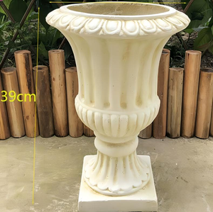 Moules à pots de fleurs réutilisables en silicone à l'intérieur et en fibre de verre à l'extérieur pour le moulage de pots en ciment et béton pour jardin, cour et usage domestique - Product Image 3