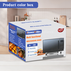 Horno Microondas Fácil de Usar para el Hogar, 20l, Color Negro y Blanco, Versión en Inglés, Horno Microondas Doméstico de Calentamiento Rápido - Product Image 6
