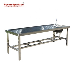 Meubles de morgue en acier inoxydable 304, chariot d'autopsie, table <span class=keywords><strong>mortuaire</strong></span>, table de <span class=keywords><strong>lavage</strong></span> - Product Image 6