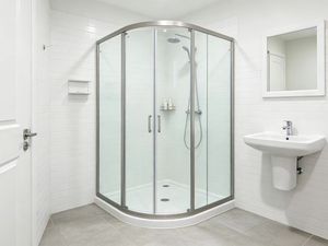 Aluminium <b>Frame</b> Tempered Glass Shower Door Sliding Bathroom Glass Door For Wet Room - Product Image 2