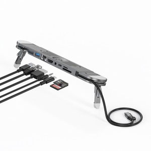 <span class=keywords><strong>C</strong></span>ổng kết nối đa năng <span class=keywords><strong>USB</strong></span> <span class=keywords><strong>Hub</strong></span> VGA RJ45 <span class=keywords><strong>Ethernet</strong></span> <span class=keywords><strong>USB</strong></span> 3.0 đầu đọ<span class=keywords><strong>c</strong></span> thẻ nhớ SD TF, đế đỡ laptop, trạm kết nối cho laptop - Product Image 5