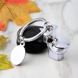 XIFENG nouveauté bibelot Mini mignon toilette porte-clés couleur ami drôle cadeau porte-clés Cool Unique <span class=keywords><strong>placard</strong></span> à eau - Product Image 4