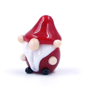 تمثال صغير على شكل قزم زجاجي مصغر بألوان قوس قزح لعيد الميلاد من مورانو - Product Image 4