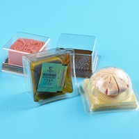 Boîte à gâteau transparente en PET/PP personnalisable pour la pâtisserie, emballage alimentaire, recyclable, commandes sur mesure acceptées