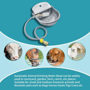 Abreuvoir automatique pour animaux en acier inoxydable pour chien, cheval, chèvre, cochon, vache, bétail, <span class=keywords><strong>distributeur</strong></span> d'<span class=keywords><strong>eau</strong></span> - Product Image 4