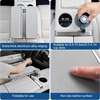 360 °   Table de tablette rotative pour siège arrière de voiture, multi-usages, robuste, pliable en 3, pour voiture, bureau, voyage, accessoire universel pour l'intérieur de la voiture