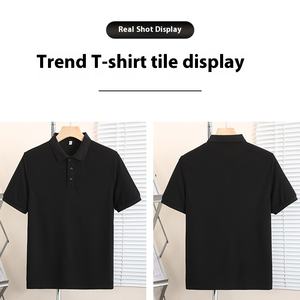 Herren Plus Size Custom Logo T-Shirt Fabrik Arbeit Casual Kurzarm für Polo-Shirt mit kultureller Werbung Stickerei - Product Image 4