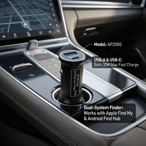 Traceur GPS Anti-Perte AP200G Double Système (Android iOS) Compatible Tous Véhicules Recharge Rapide 30W via USB-A Type-C Garantie 1 An - Product Image 3