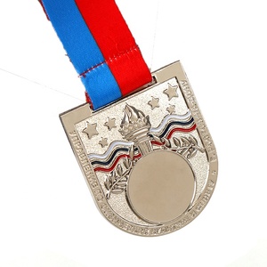 Médaille de Muay Thai JINGQIANG en métal sculpté avec ruban et support – Artisanat populaire, Art et Objets de collection - Product Image 3