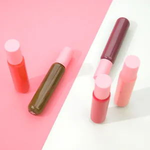 Verkäufer Großhandel benutzer definierte Logo langlebige wasserdichte flüssige Lippenstift Glasur erröten Kopf prallen Öl matt Glitter Lip gloss