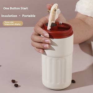 Mug isotherme en acier inoxydable de luxe Atlas, moderne, avec logo personnalisable, écologique, isolation thermique de 12 à 24 heures - Product Image 5