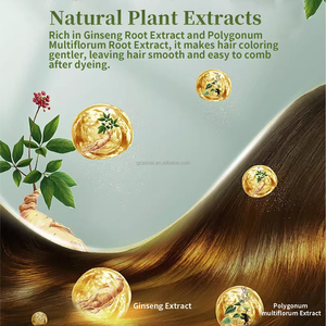 Vente en gros de gel colorant capillaire à l'huile de gingembre biologique, 500 ml * 2, gel colorant capillaire noir permanent à base de plantes pour les <span class=keywords><strong>cheveux</strong></span> - Product Image 6