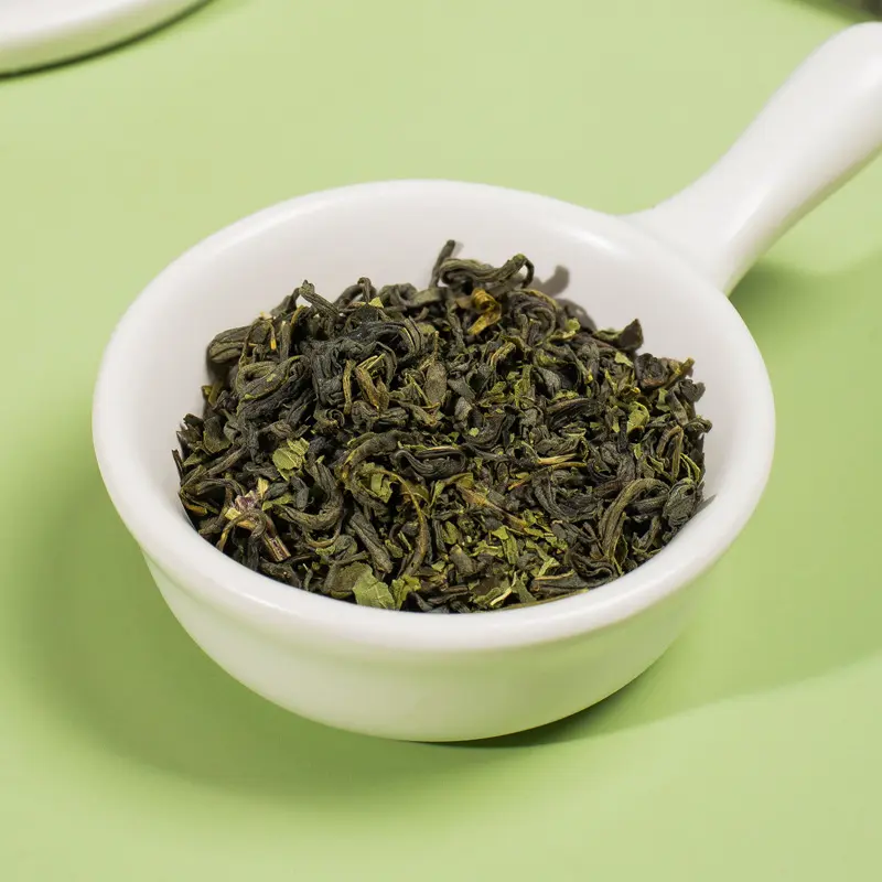 ジャスミン緑茶ルーズリーフグリーン日本最高のデトックス緑茶紅茶バッグフラットおなか用