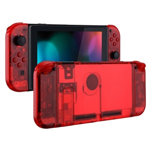 เคสใสสีแดง EXtremeRate สำหรับซ่อมแซม Nintendo Switch ชุดเปลี่ยนอะไหล่ DIY แบบเต็มตัว - Product Image 2