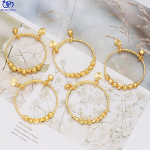 Jxx 24K oro bebé joyería gran oferta brazalete cumpleaños banquete niño Popular Push Pull pulseras venta al por mayor fábrica - Product Image 1