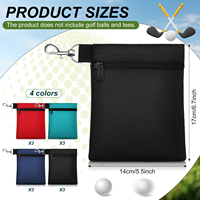 VENTE FLASH Pochette de golf personnalisée avec logo en nylon 360 °   Sac à accessoires de golf avec crochet rotatif pour pochette cadeau promotionnelle
